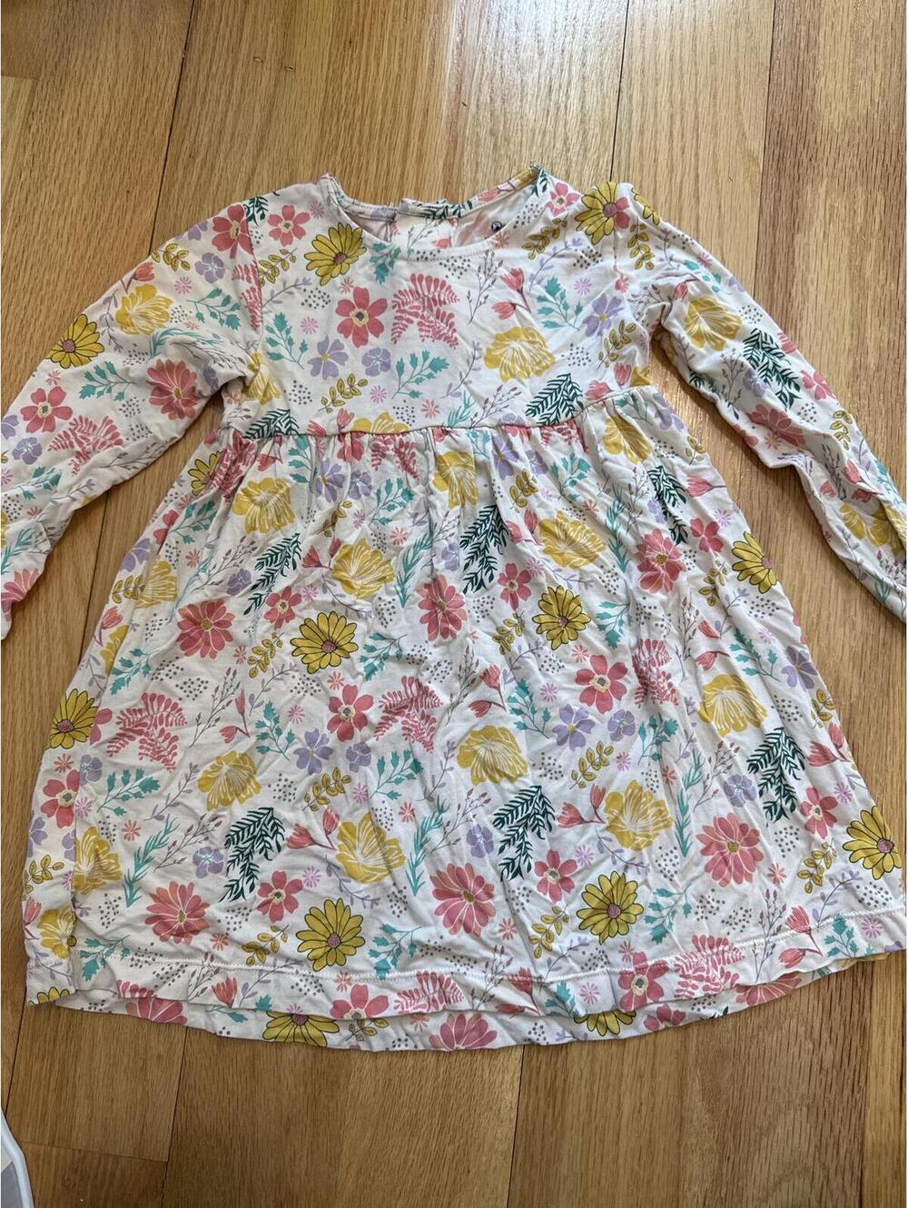 magnetic me bamboo floral Long Sleeve Dress 2T